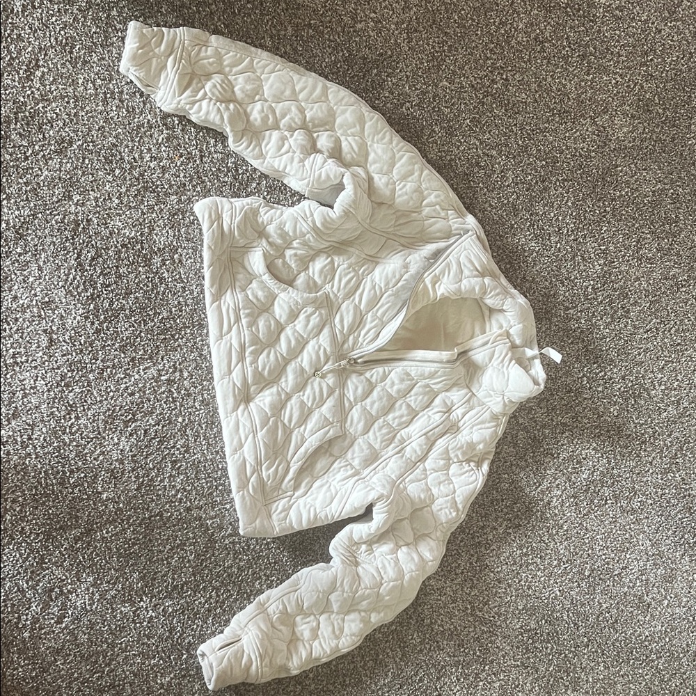 lululemon athletica White Quilted Sweater